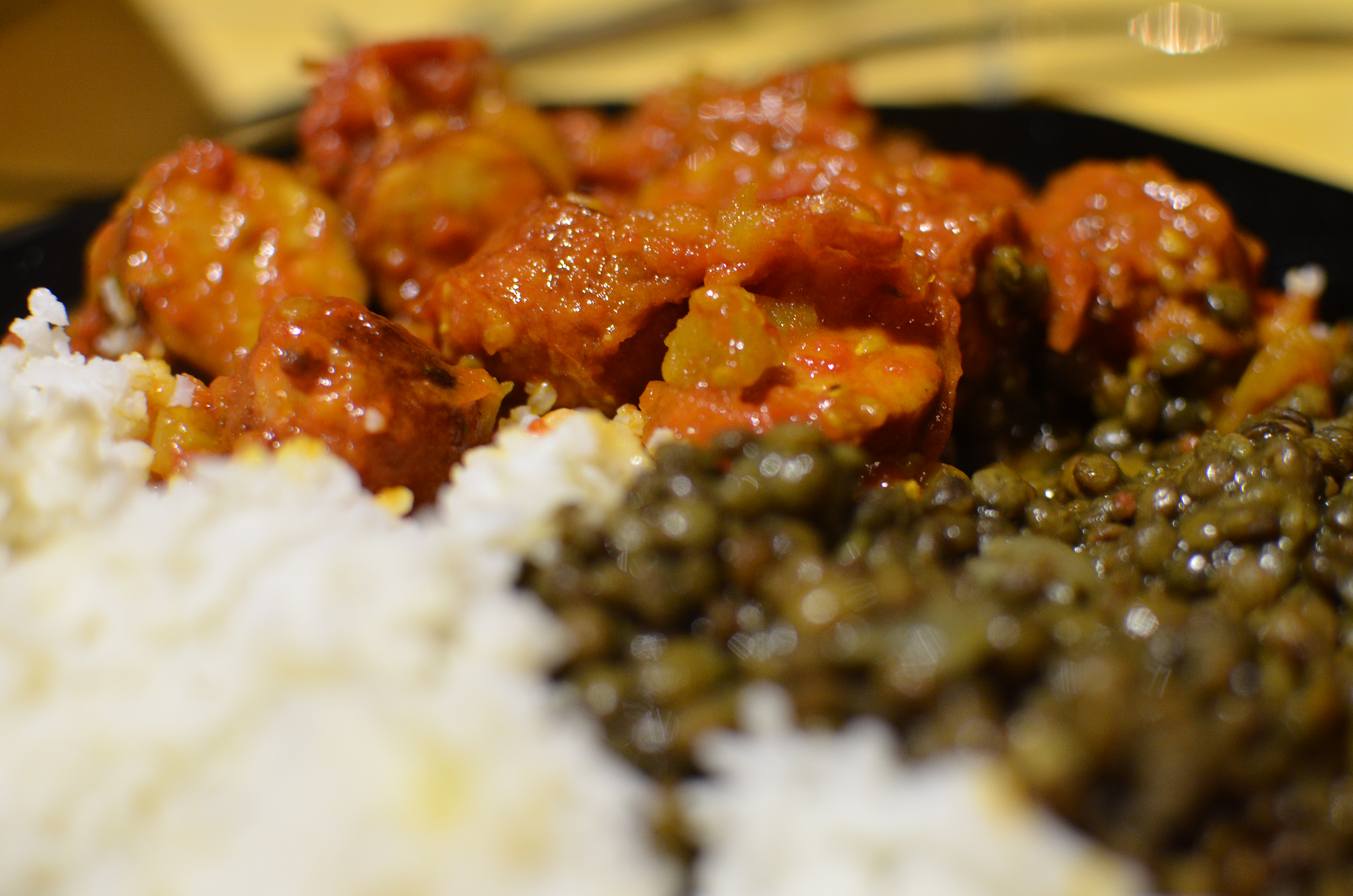 rougail saucisses lentilles