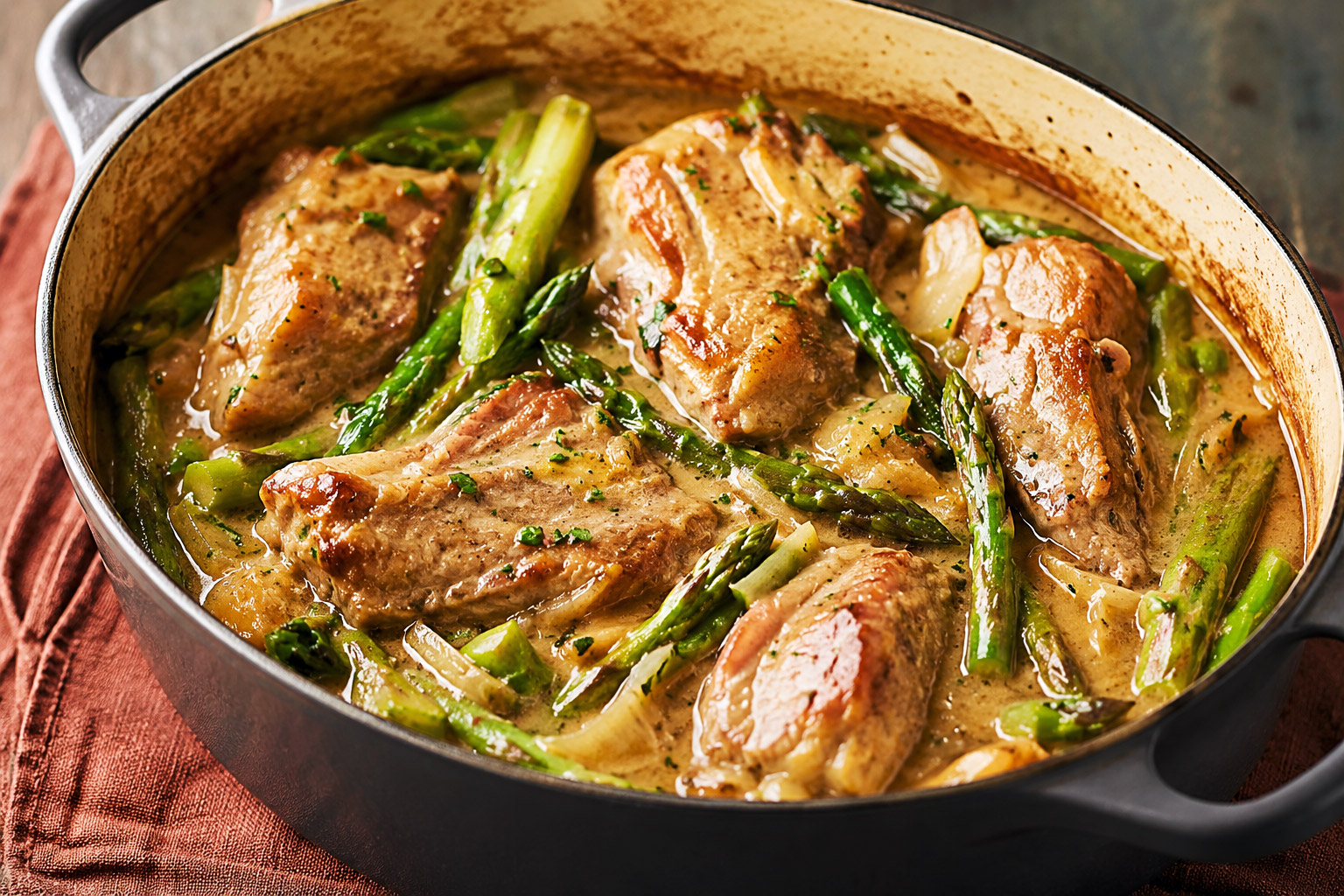 Tendrons De Veau Aux Asperges